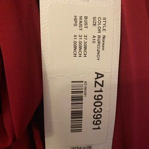 Azazie Burgundy Noreen Dress